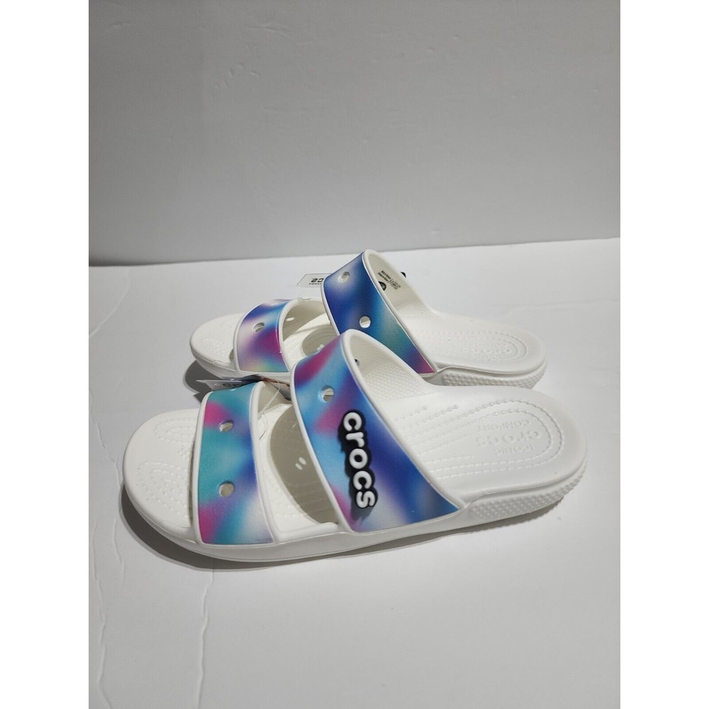 New CROCS 207771-94S Men's Sz 4 Women's Sz 6 Multicolor Solarized Clog Sandals